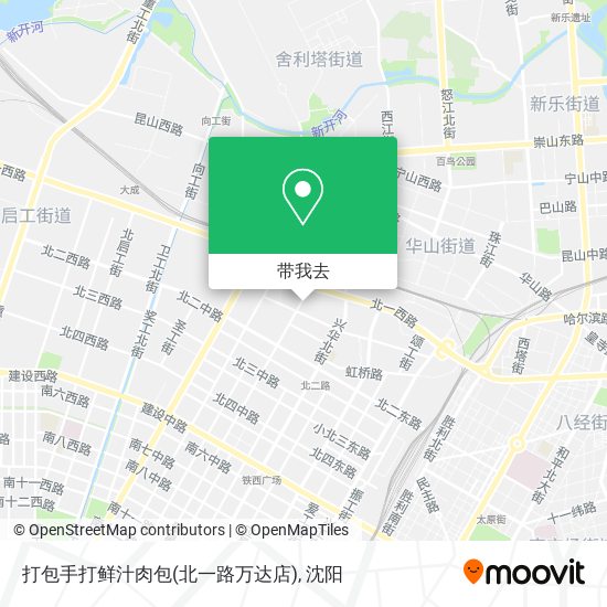 打包手打鲜汁肉包(北一路万达店)地图