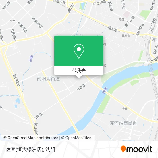 佐客(恒大绿洲店)地图