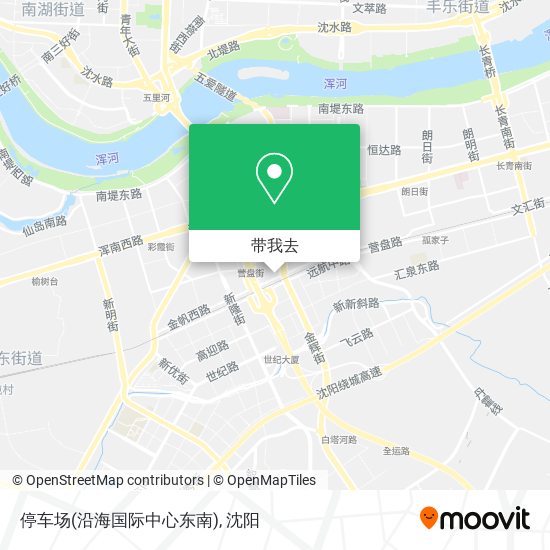 停车场(沿海国际中心东南)地图