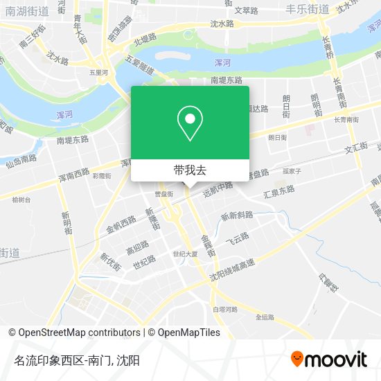 名流印象西区-南门地图