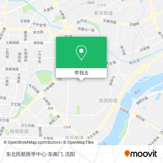 东北民航医学中心-东南门地图