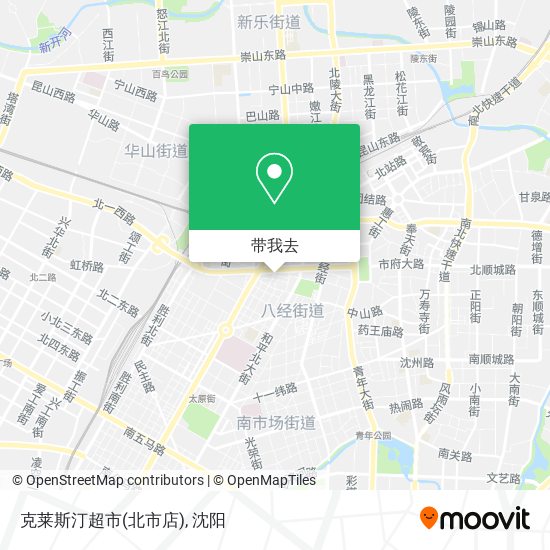克莱斯汀超市(北市店)地图