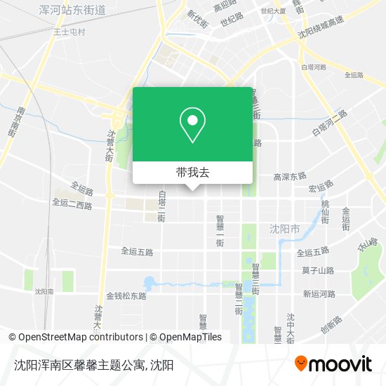 沈阳浑南区馨馨主题公寓地图