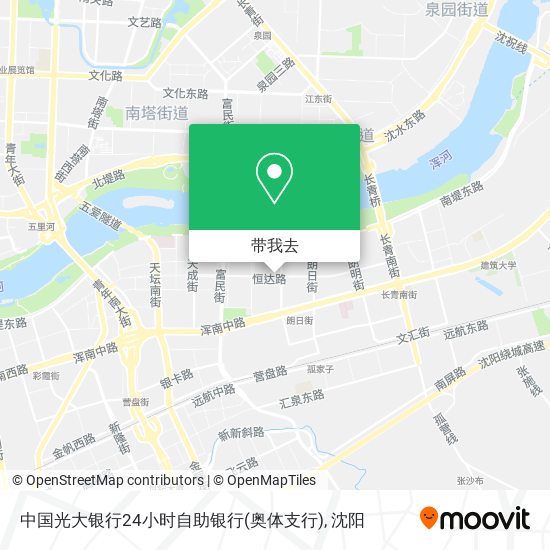中国光大银行24小时自助银行(奥体支行)地图