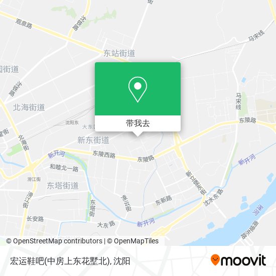 宏运鞋吧(中房上东花墅北)地图