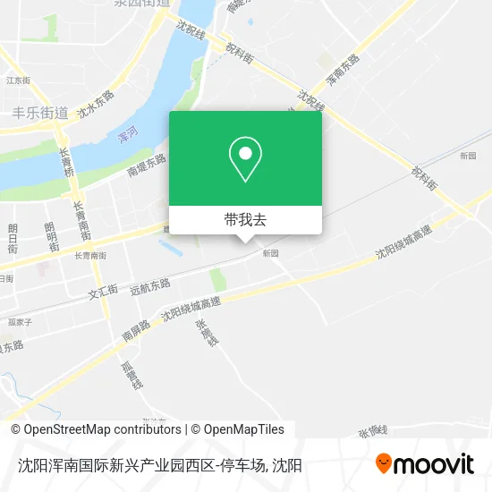 沈阳浑南国际新兴产业园西区-停车场地图
