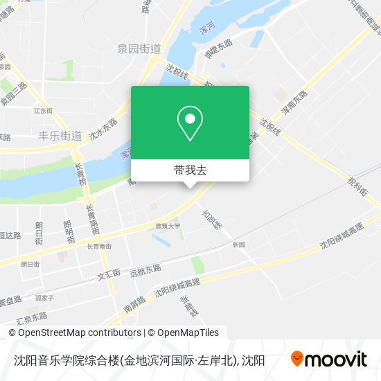 沈阳音乐学院综合楼(金地滨河国际·左岸北)地图