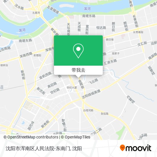 沈阳市浑南区人民法院-东南门地图