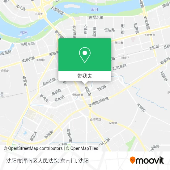 沈阳市浑南区人民法院-东南门地图