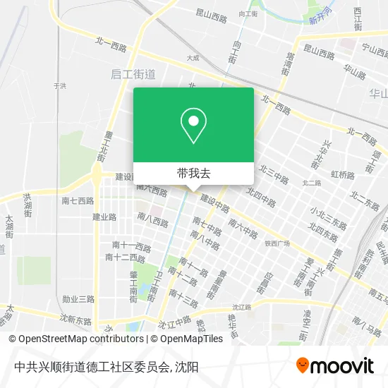 中共兴顺街道德工社区委员会地图