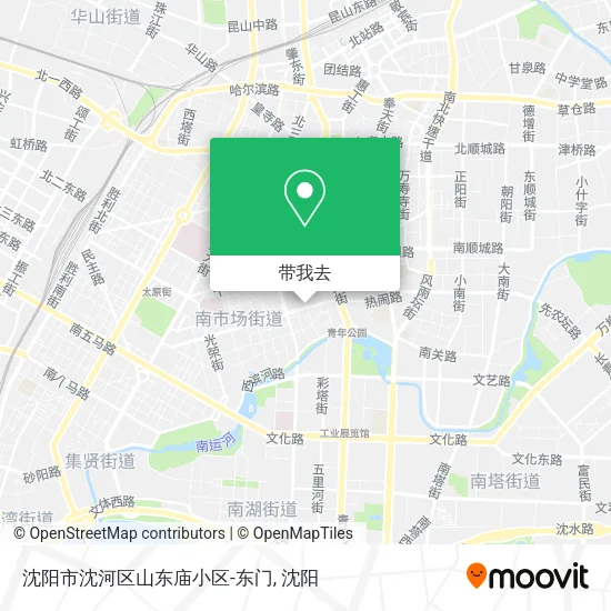沈阳市沈河区山东庙小区-东门地图