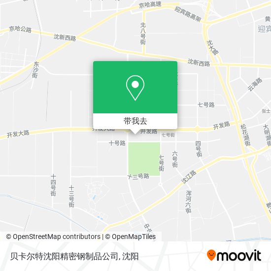 贝卡尔特沈阳精密钢制品公司地图