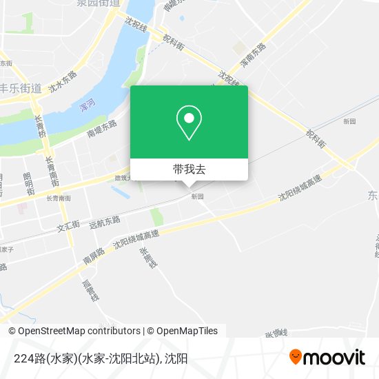 224路(水家)(水家-沈阳北站)地图
