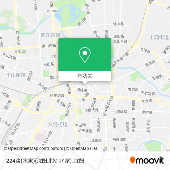 224路(水家)(沈阳北站-水家)地图