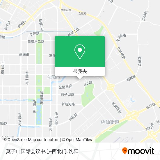 莫子山国际会议中心-西北门地图