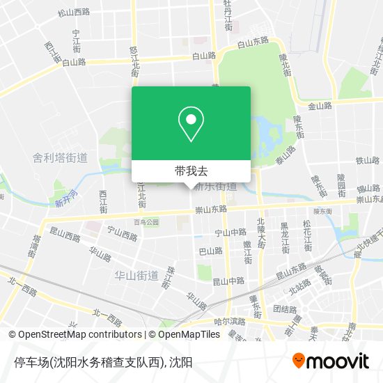 停车场(沈阳水务稽查支队西)地图