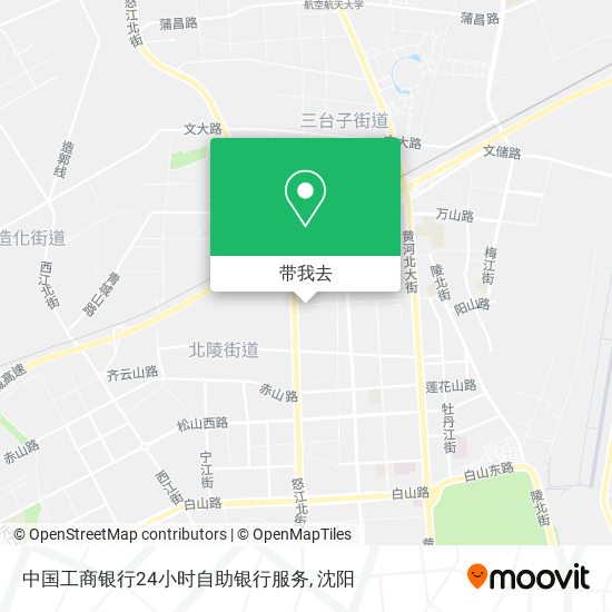 中国工商银行24小时自助银行服务地图