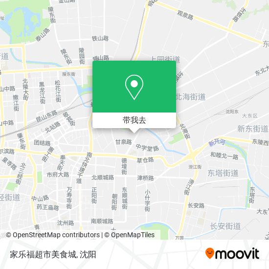 家乐福超市美食城地图