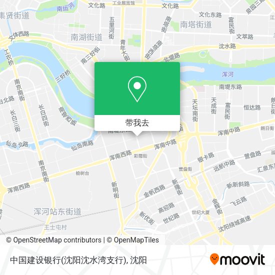 中国建设银行(沈阳沈水湾支行)地图