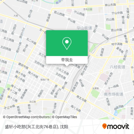 盛轩小吃部(兴工北街76巷店)地图