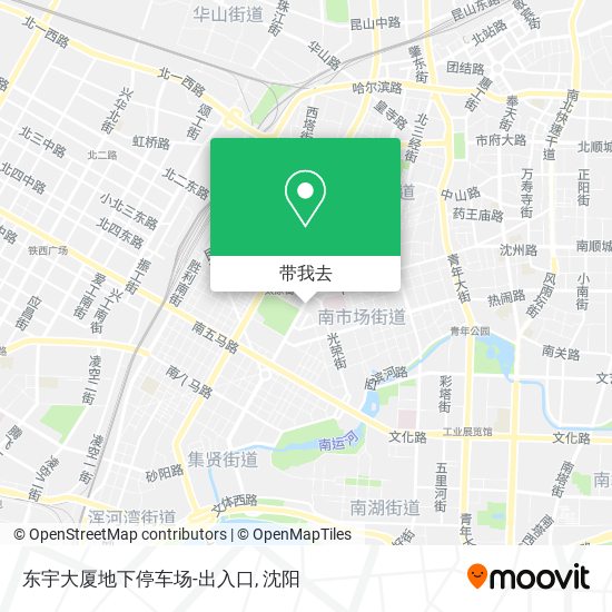 东宇大厦地下停车场-出入口地图