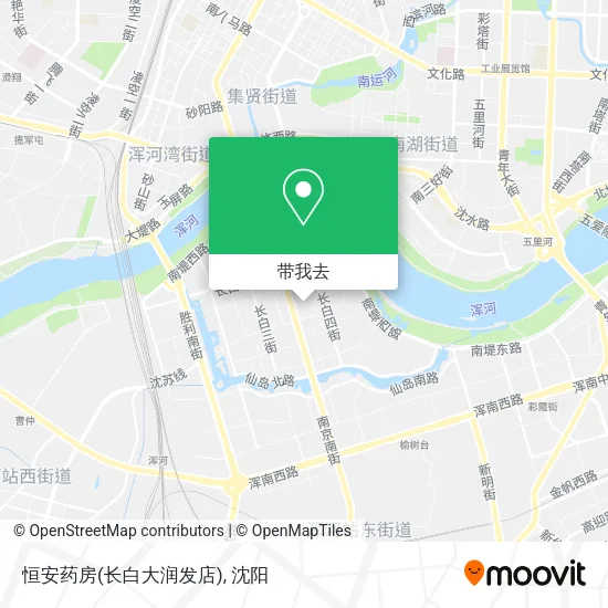 恒安药房(长白大润发店)地图