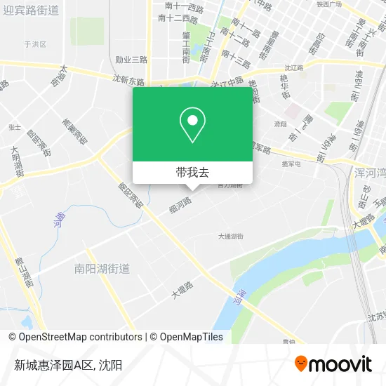 新城惠泽园A区地图