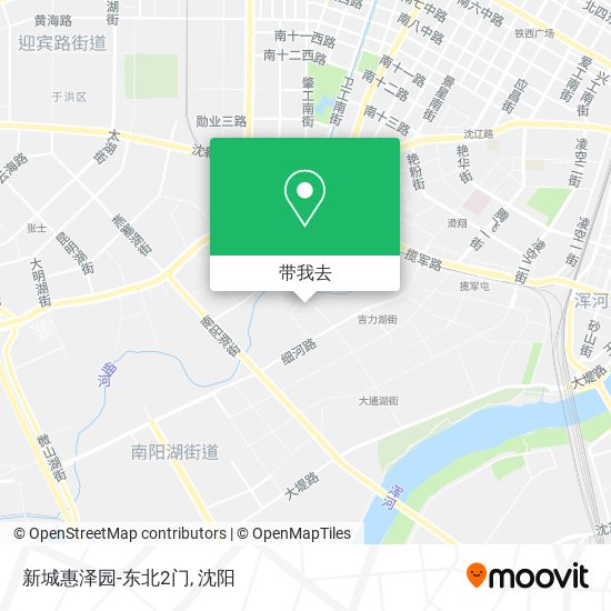 新城惠泽园-东北2门地图
