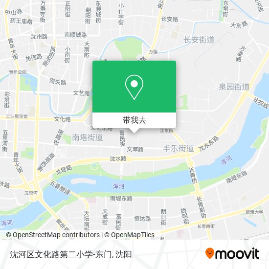 沈河区文化路第二小学-东门地图
