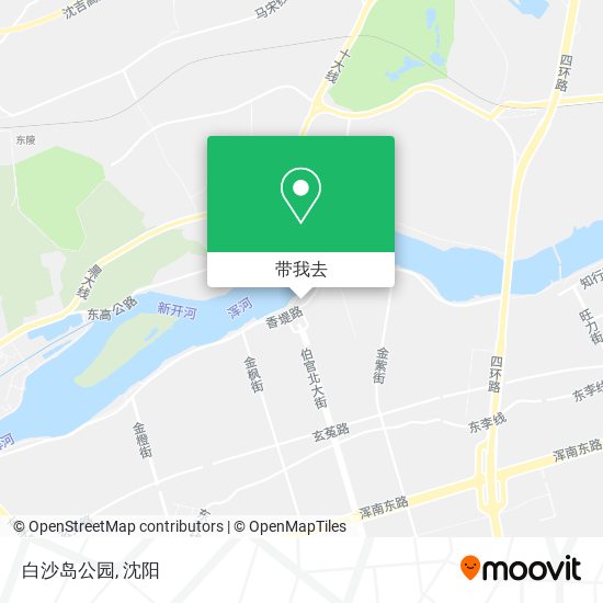 白沙岛公园地图