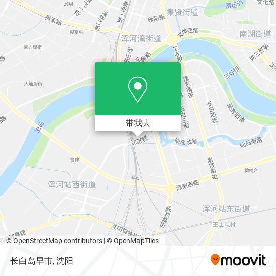 长白岛早市地图
