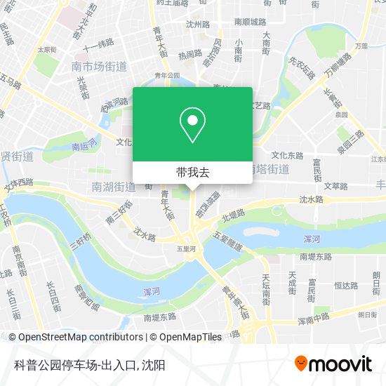科普公园停车场-出入口地图