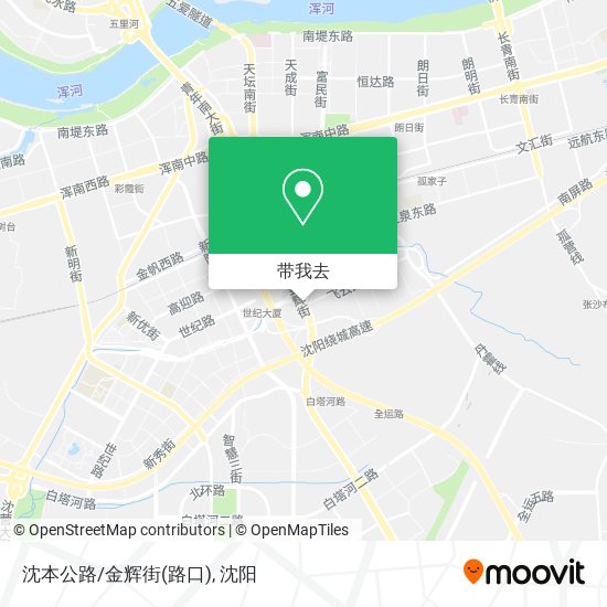 沈本公路/金辉街(路口)地图