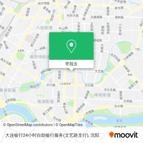 大连银行24小时自助银行服务(文艺路支行)地图