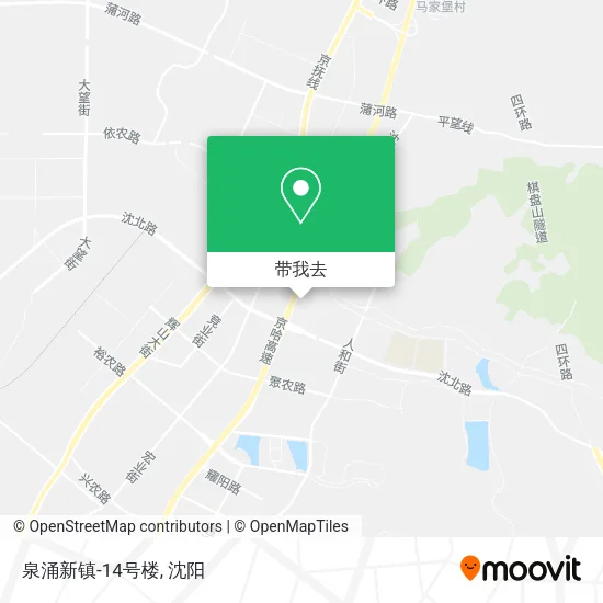 泉涌新镇-14号楼地图