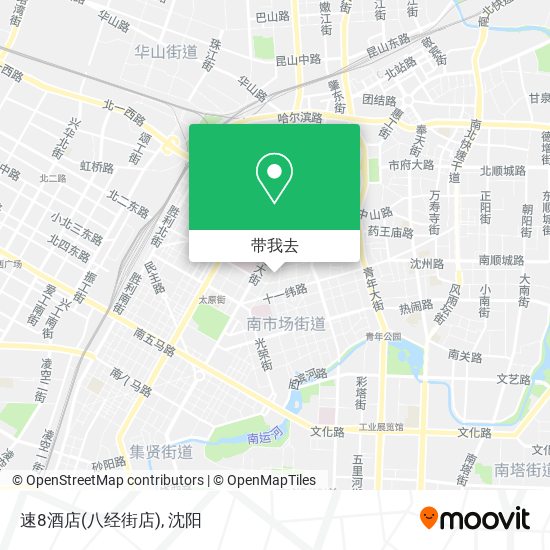 速8酒店(八经街店)地图