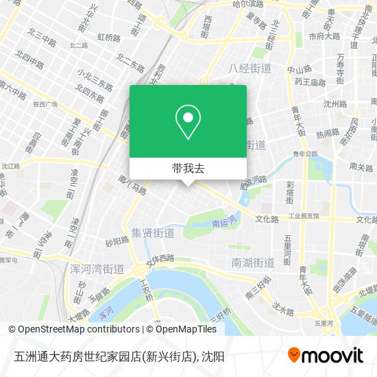 五洲通大药房世纪家园店(新兴街店)地图