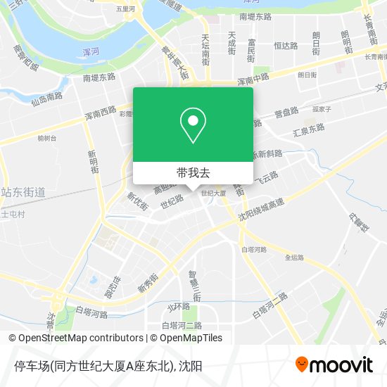 停车场(同方世纪大厦A座东北)地图