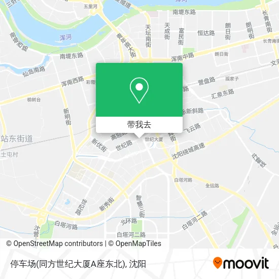 停车场(同方世纪大厦A座东北)地图
