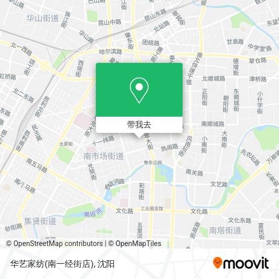 华艺家纺(南一经街店)地图
