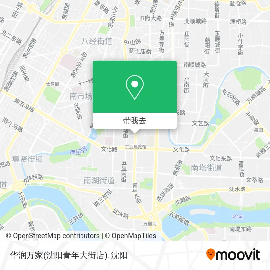 华润万家(沈阳青年大街店)地图