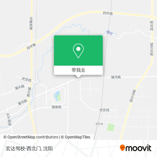 宏达驾校-西北门地图
