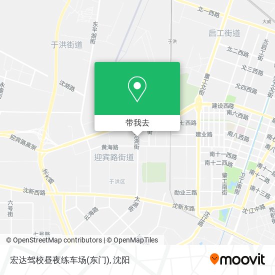 宏达驾校昼夜练车场(东门)地图
