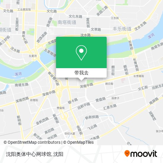 沈阳奥体中心网球馆地图