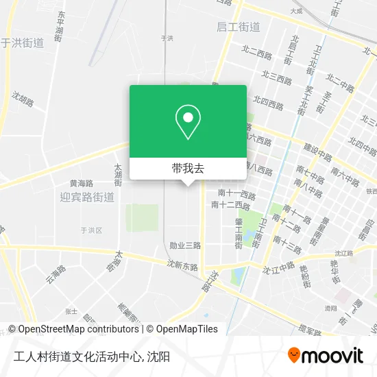 工人村街道文化活动中心地图