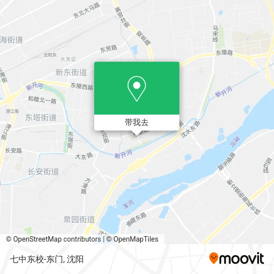 七中东校-东门地图