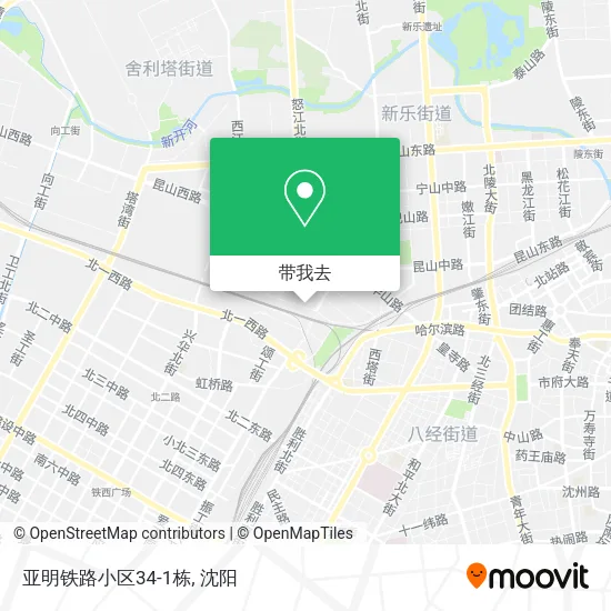 亚明铁路小区34-1栋地图