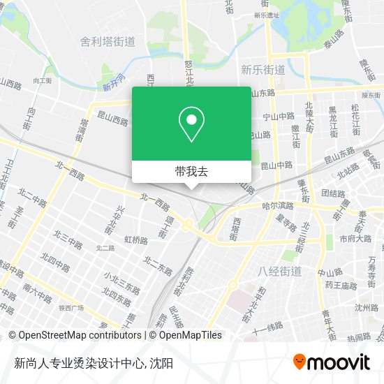 新尚人专业烫染设计中心地图