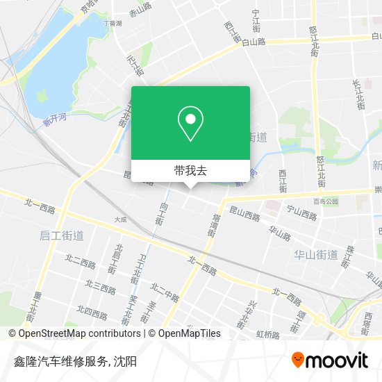 鑫隆汽车维修服务地图
