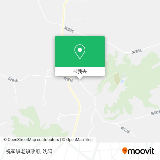 祝家镇老镇政府地图